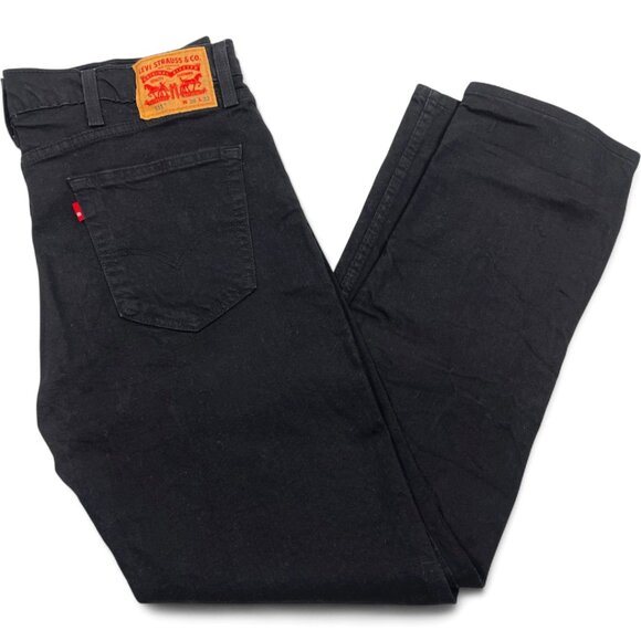 Levi's 511 Men's Straight Leg Black Denim Jeans Mid-Rise Slim Fit Actual 36x31 - Picture 2 of 15